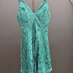 Speechless Green Lace Mini Dress